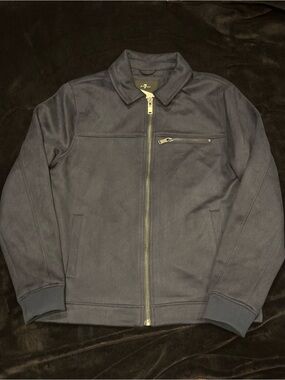 7 For All Mankind Navy Zip-Up Sweater Jacket